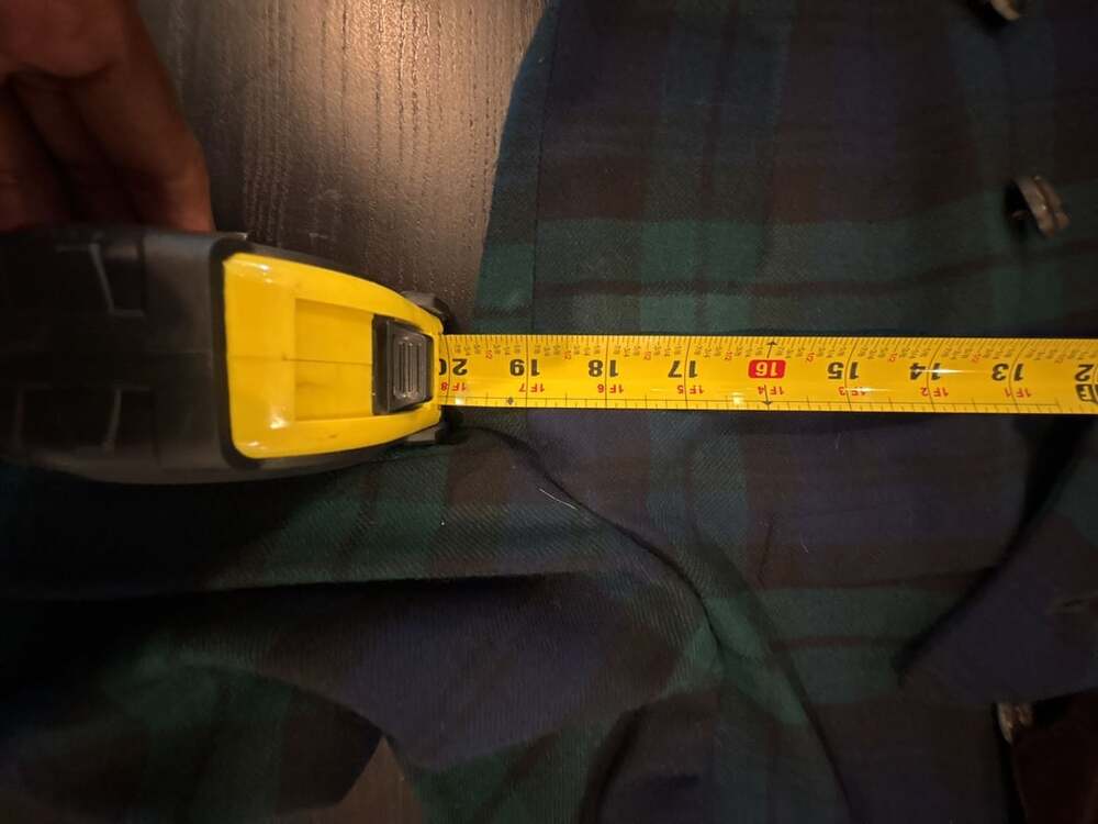Vintage Ralph Lauren Plaid Double Breasted Blazer Velvet Collar & vest size M /8 - Picture 8 of 13